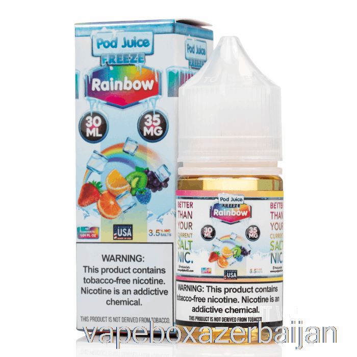 Vape Box Azerbaijan FREEZE Rainbow - Pod Juice - 30mL 35mg